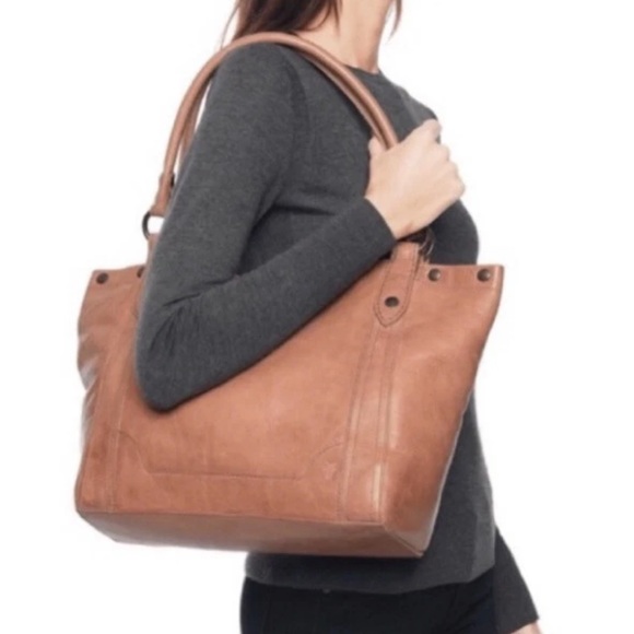 🤍🌷🤍FRYE MELISSA DISTRESSED LEATHER SHOULDER BAG Dusty Rose $388 - Picture 3 of 12